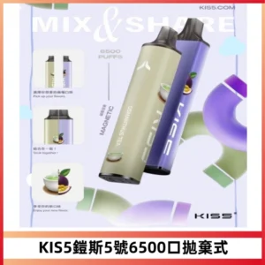 KIS5鎧斯5號一次性6500口磁吸式拋棄式電子煙#自由混搭#